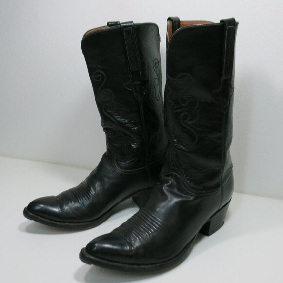 Lucchese Leather Cowboy Boots Western Footwear Men\'s Dress Shoes 9.5 E main image 7